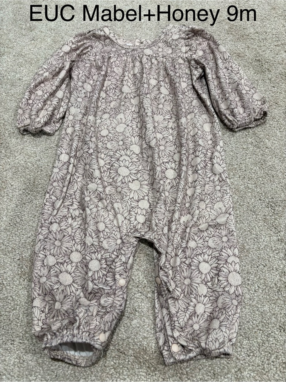 Mabel + Honey Sunflower Romper